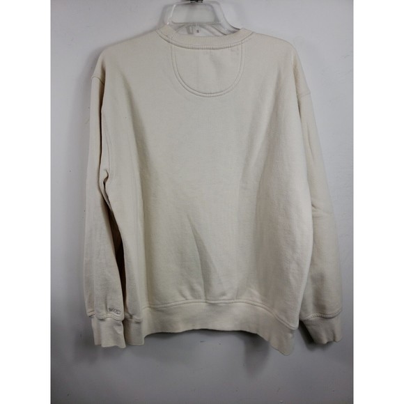 IZOD Mens Sweatshirt Size Large Ivory Pullover Long Sleeve - Picture 7 of 7